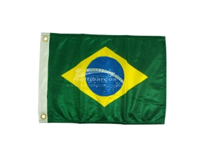 Bandeira do Brasil, Pequena, Para Mastro de Luz de Popa, Bordado, Duralon